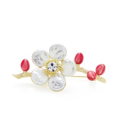 Pin Jewelry Gifts for Women Ladies Fashion Accessories Shell Flower Brooch Women Plum Blossom Brooch Cardigan Jacket Coat Brooch Brooches & Pins