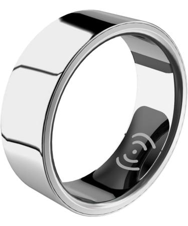 FYOBOT Smart Ring - Health Monitor for Men & Women | Thermometer Blood Pressure Heart Rate & Sleep Tracking | IP68 Waterproof Silver - Buy Online on GoSupps.com