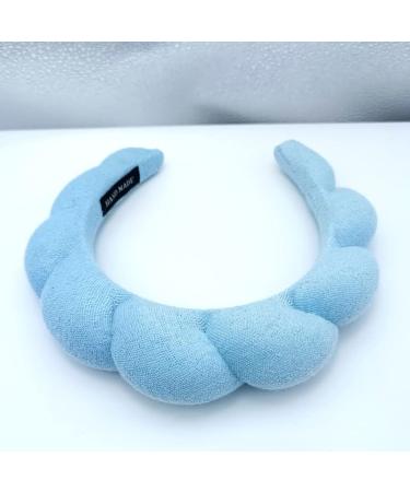 Deacocal Spa Headband for Women Girls - Soft Terry Cloth Skincare Headband - Makeup & Hair Accessory - Blue - Buy Online on GoSupps.com