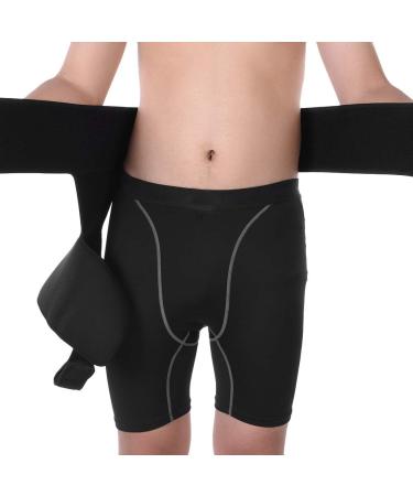 Buy Compression Brace for Hip & Thigh Support | Muscle Strain Prevention Belt - Breathable & Elastic Sports Protector for Men & Women - Buy Online on GoSupps.com
