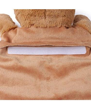 HomeTop Premium Classic Rubber Hot/Cold Water Bottle w/ Cute Stuffed Animal Cover - 2L Red | 67.63 Fl Oz - Buy Online on GoSupps.com