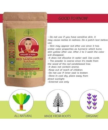 Premium Organic Red Sandalwood Powder With 100% Sandalwood Oil 50 GM - Buy Online on GoSupps.com