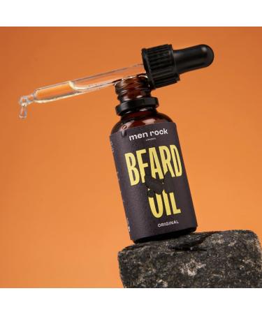 Men Rock Original Beard Oil | 30ml | Nourishing Beard Care with Rosemary Cedarwood & Grapefruit - Shop Internationally! - Buy Online on GoSupps.com