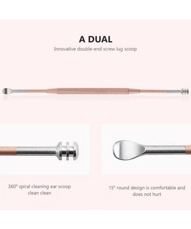 Healvian 3-Piece Stainless Steel Ear Cleaning Tool Set for Adults & Babies - Ear Wax Removal Kit with Tweezers, Pick Spoon, and Cleaner Curette - Buy Online on GoSupps.com