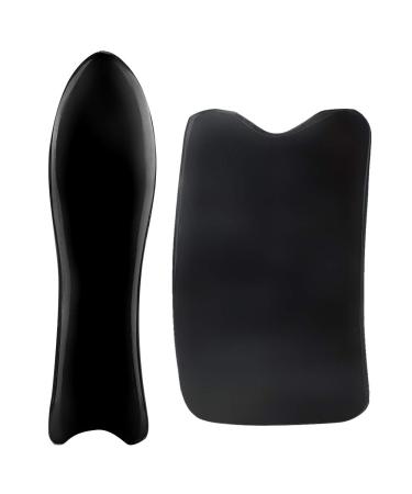 Gientan massage plate portable oxenhorn scale for face neck massage muscle pain relief Gua SHA tool for face neck fish shape