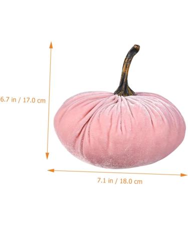Zerodeko Fabric Pumpkin Ornament Decor Simulation Realistic Pumpkin Faux Pumpkin Artificial Realistic Pumpkin Fall Harvest Fake Pumpkin False Pumpkin Pp Cotton Reward Autumn Pink 18X17CM - Buy Online on GoSupps.com