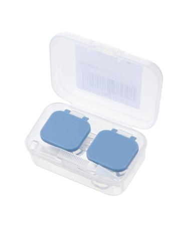 Coolhiya boxes glasses case container suitcase eye contact lens container automatic storage container for lentils of portable lentil containers Glass care box travel blue 5.5x2.5x2cm