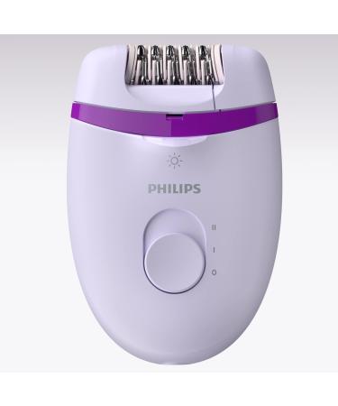 Philips Satinelle Essential Compact Epilator BRE275/00 - Easy Hair Removal Smooth Skin for Weeks Includes 4 Accessories Purple - Buy Online on GoSupps.com