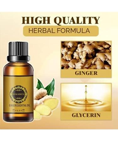 Buy Abdominal Drainage Ginger Oil - Slimming Belly Massage Oil | Natural Lymphatic Therapy & Anti-Aging | 3PCs - Buy Online on GoSupps.com