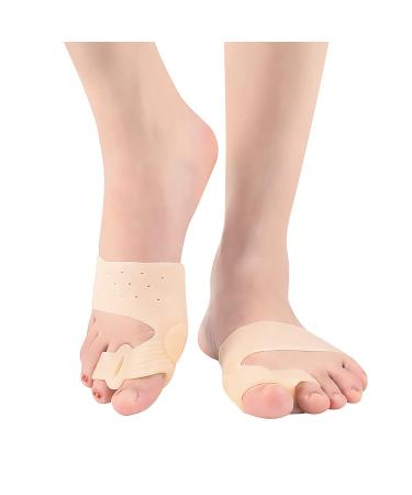 Bunion Corrector Relief Sleeve - Copper Infused Gel Cushion Pads for Hallux Valgus | Orthopedic Big Toe Alignment & Toe Straightener - Buy Online on GoSupps.com