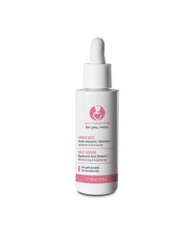 dermomamma Facial Serum with Hyaluronic Acid Vitamin C Anti-Wrinkle Anti-Spot Illuminating - Indicated for Pregnancy and Breastfeeding 30 ml