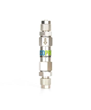 CO2 check valve for e.g. aquariums professional metal | backflow protection