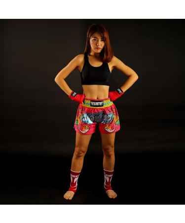 Tuff Sport Women's Muay Thai Boxing Shorts - Pink Rose, X-Large - Buy Online on GoSupps.com