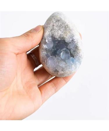 1pc Naatural Egg Shape Raw Celestite Geode Reiki Blue Crystal Cluster 450g-2000g Suitable for Home Room Decoration FUZEGRDLI (Size : 900g-1100g) - Buy Online on GoSupps.com