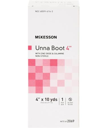 McKesson Unna Boot with Zinc Oxide and Calamine, 4x10 yd, 12 Pack - Non-Sterile Roll - Buy Online on GoSupps.com