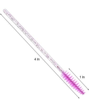 Eyelash Wands Disposable Mascara Wands Crystal Eye Brush Mascara Wand Thick Spoolie Eyelash Brush Spoolies for Lashes Extension eyelash brushes - Buy Online on GoSupps.com