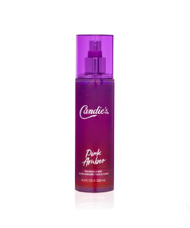 CANDIE'S Pink Amber Fragrance Mist Notes of Pink Currant Amberwood Pear Blossom Night Blooming Jasmine Warm Fragrances for Women 8.4 fl. oz