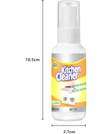 Kitchen Cooktop Cleaner Degreasing Cleaning Spray Heavy Oil Strong Decontamination Removes Kitchen Grease Grime Oil Stain Professional Foam Spray Household Cleaning Tool (30ml) - Buy Online on GoSupps.com