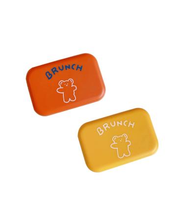 FEISIDUNWSF 2 Pieces Contact Lens Case Portable Contact Lens Holder Box with Mirror Contact Lens Container for Travel No No