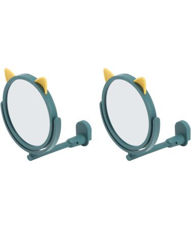 Wall Mounted Makeup Mirror Fogless Suction Cup Mirror PP Shell 360 Degree Swivel Arm for Outdoor Hiking for Daily Life Green - Buy Online on GoSupps.com