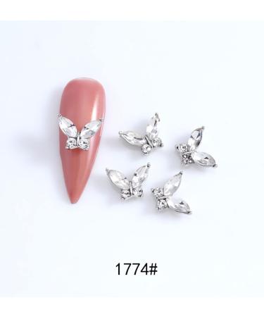 FEIlei 10 Bows Nail Art Charms Nail Rhinestones Alloy Butterfly-Nail Crystals Diamonds - Buy Online on GoSupps.com