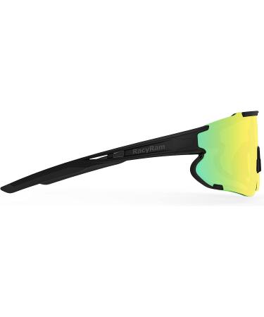 Polarized Green Sport Sunglasses for Men and Women | UV400 Protection for Baseball, Cycling, Running | RacyRam - Buy Online on GoSupps.com