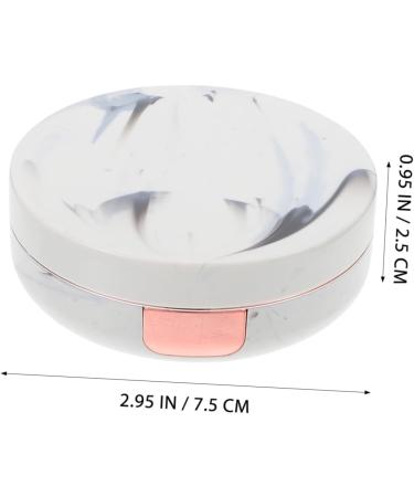 Solustre Eye Contact Holder Set - Travel Case with Tweezers & Mirror for Contact Lenses - White - Buy Online on GoSupps.com