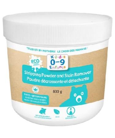 Kids 0-9 - Stripping Powder and Stain Remover 800g - Ideal to Strip Cloth Diapers - Removes Stubborn Stains From all your Family s Clothing - Ideal to Remove Grease Stains - Safe on Fabrics