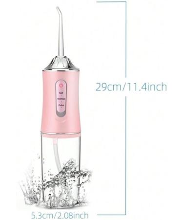 Buy 1PC Portable Electric Water Dental Flosser in Pink | Oral Irrigator with 4 Nozzles for Enhanced Oral Care - International Shipping Available - Buy Online on GoSupps.com
