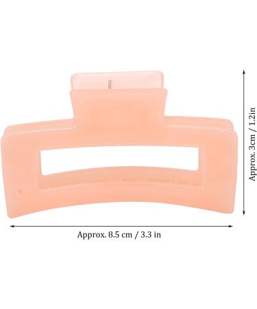 Hair Clip 8.5x3cm Hair Claw Clip Non-Slip Lightweight Portable for Thick Thin Curly Straight Hair(Coral Orange) - Buy Online on GoSupps.com