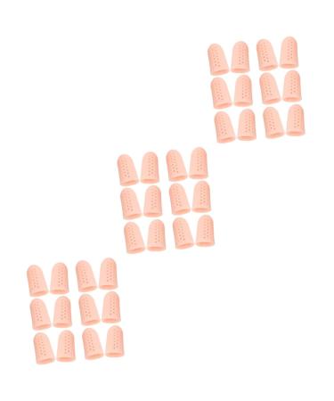 Hemoton 18 Pairs /12pcs Silicone Gel High Heel Protectors Fingertip Protectors Toe Guards for Feet Silicone Toe Sleeves Costume Accessories Big Toe Anti-wear Protective Sleeve High Heel Skin Colorx3pcs 4.5X2.1 cmx3pcs