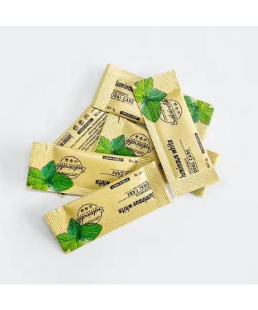  NUIVO Pack of 100 3g Kraft Paper Toothpaste Sachets: Practical Vegan Ideal for Travel Hotels and Eco-Friendly Welcome Kits - Buy Online on GoSupps.com