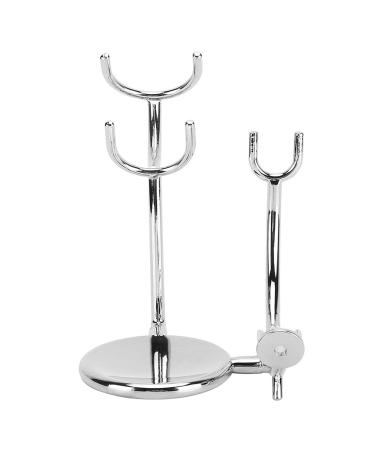 Manual Razor Shaving Brush Soap Bowl Stand Electroplating Metal Shaving Knife Stand