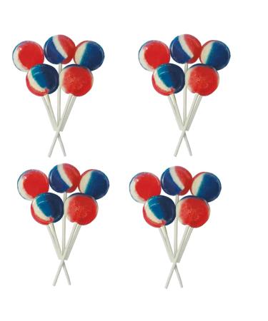 VIMIX 20 x Dobsons Wrapped Great British Mix Mega Lollies Blue White
