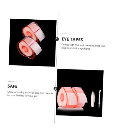 Mipcase 2 Roll Lace Double Eyelid Sticker Stickers Heart-Shaped Tape Strips - Buy Online on GoSupps.com