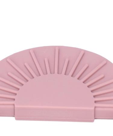 Shop Safe Baby Silicone Bite Ring Toys - Food-Safe Semicircular Sun Design in Lavender Red | Ideal for Infants - Buy Online on GoSupps.com