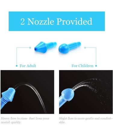 Neti Pot Sinus Rinse Bottle with Sticker Thermometer | BPA Free | 300ml | 30 Nasal Wash Salt Packets | Allergy Relief for Adults & Kids - Buy Online on GoSupps.com