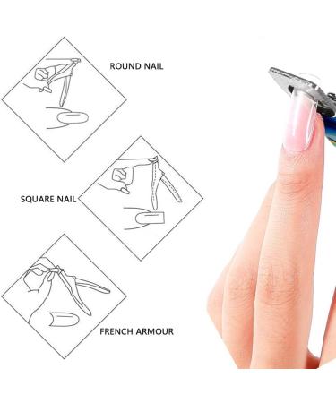 Professional Nail Clipper for Gel & Acrylic Nails - Rainbow Trimmer for Manicure & Nail Enhancements - Buy Online on GoSupps.com