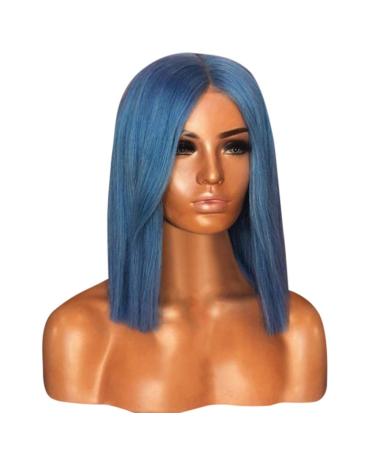 Long Blue Wig for Women | Brazilian Straight & Curly Hairstyles | Perfect for 50s 60s 70s 80s Parties - International Shipping Available - Buy Online on GoSupps.com