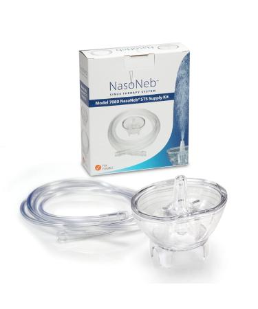 NASONEB* Sinus Therapy Nasal Irrigation System Supply Kit   Replacement Nebulizer Cup and Tubing Set with 5 Filters