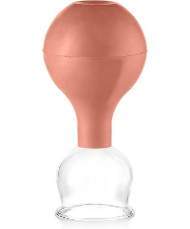 Pulox Real Glass Cupping Set - 3 Sizes (25mm 32mm 40mm) with Suction Ball | Premium Brown Cupping Therapy - Buy Online on GoSupps.com
