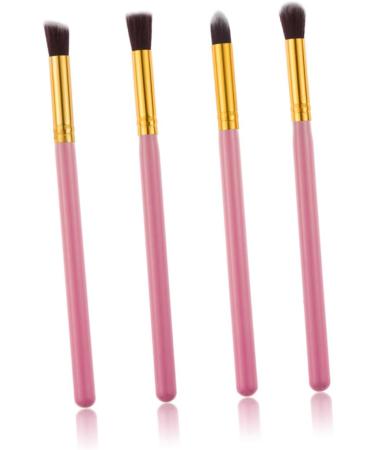 Baluue 8 Pcs Eye Make-up Brush Kit Foundation Makeup Eyeshadow Brushes Professional Eye Cosmetic mediumx2pcs Pink+goldx2pcs - Buy Online on GoSupps.com