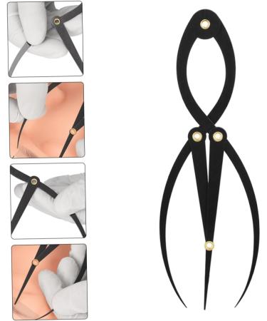 Beavorty 3pcs Tools Compass Eyebrow Ruler Eyebrow Drawing Metal Eyebrow Ruler Positioning Ruler 16.3x5.3cmx3pcs Blackx3pcs - Buy Online on GoSupps.com