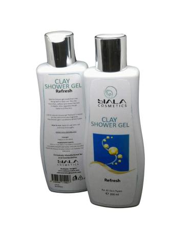 Clay Moisturising Shower Gel Refresh / Hydrate Nourish Body Wash/PH Balance / 100% ingredient Natural No Animals Testing Cruelty Free