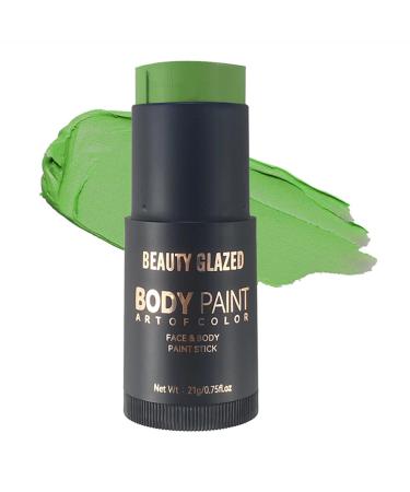 Face body color stick highly pigmented non -toxic facial make -up pencil for Halloween costume cosplay parties sfx makeup special effects (green)