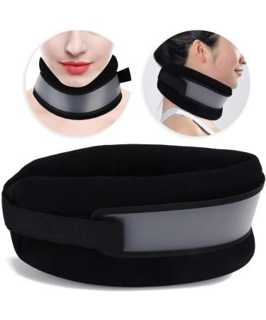 Adjustable Ininosnp Neck Pull Device & Stretcher - Breathable Collar for Pain Relief & Neck Support - Black - Buy Online on GoSupps.com