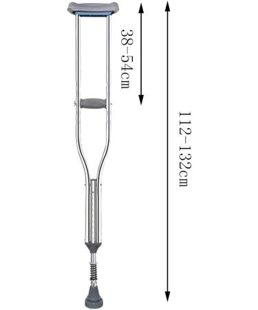 Crutches for Adults Underarm Handicapped Crutches/Canes for Disabled Persons Free Retractable Springs Adjustable Range 92-152 Cm Great for Travel or Work (Double) Lucky Star - Buy Online on GoSupps.com