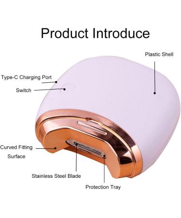 Lancoon Electric Nail Clipper Fingernail Clipper with Manicure 2 Speeds Rechargeable Safety Debris Storage Intelligent Low Noisy Curved Protection for Adults Women Men White - Buy Online on GoSupps.com