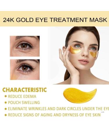 60 Pieces 24K Gold Eye Masks | Anti-Aging Dark Circles & Eye Bags Repair | Premium Skin Care Pads - Buy Online on GoSupps.com