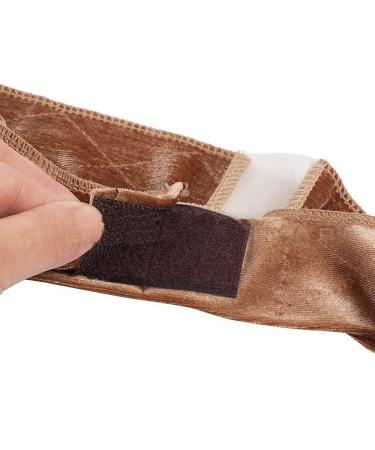 Velvet Wig Headband - Adjustable Slide-Resistant Comfort Grip | Dark Brown Brown & Black - Buy Online on GoSupps.com